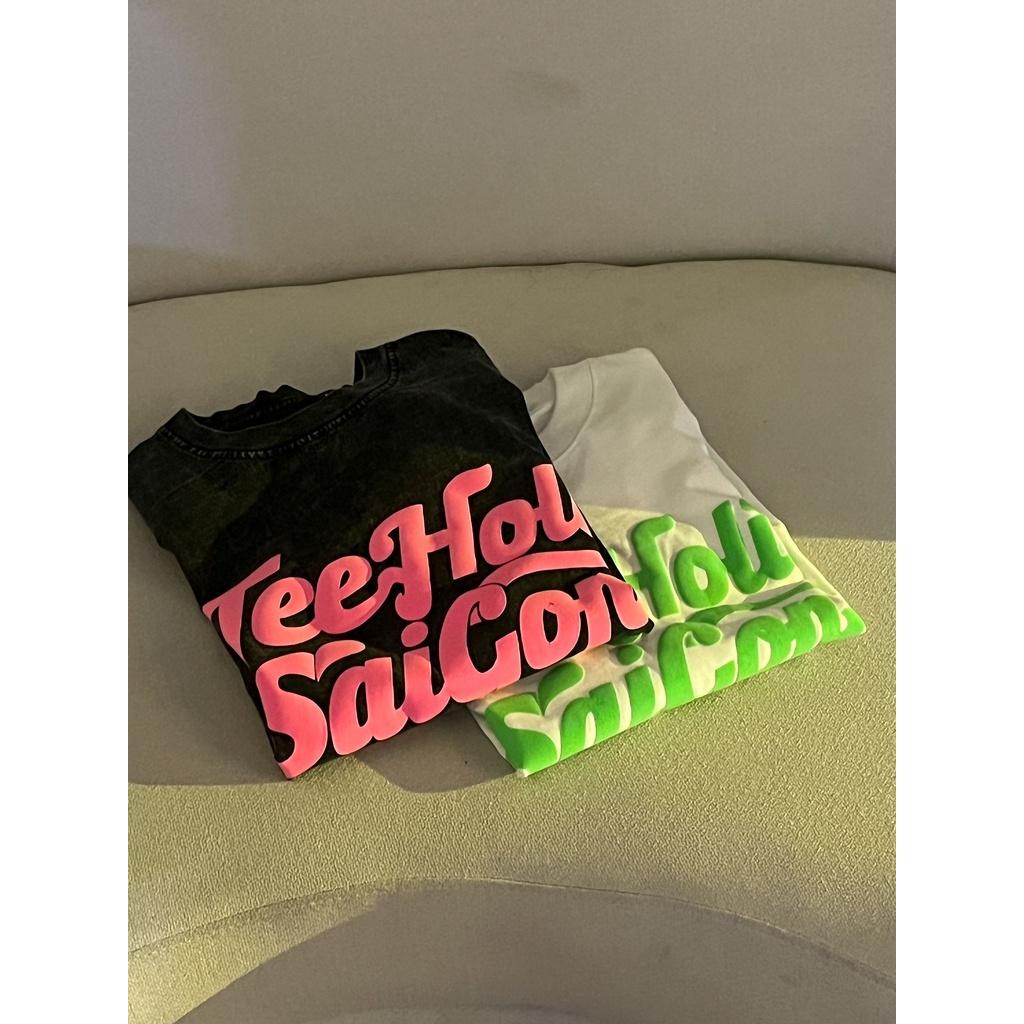 Áo Thun Unisex In Phồng Nổi TeeHolic Màu Trắng