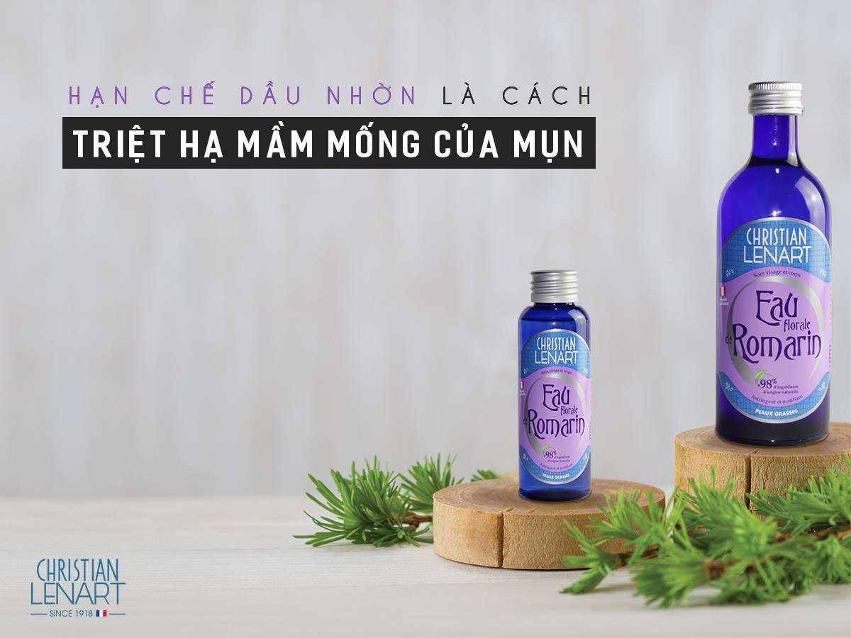 Nước Hoa Hồng Chiết Xuất Từ Cánh Hoa Hương Thảo Romarin Christian Lenart 100ml + Tặng Kèm 1 Móc Khóa Hình Tour Eiffel Viền Đỏ