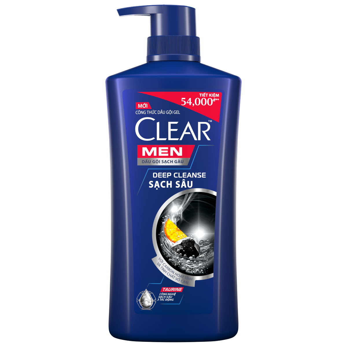 Dầu Gội Đầu Clear Men Deep Cleanse Than Hoạt Tính Đánh Bay Gàu, Ngứa Và Vi Khuẩn Dưỡng Tóc Khỏi Khói Bụi 900G