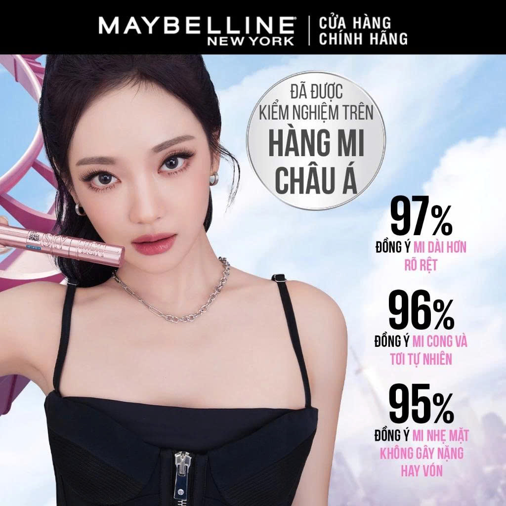 Mascara Sky High Chuốt Mi Tơi Dài Mi Lash Sensational Maybelline New York Waterproof 6ml