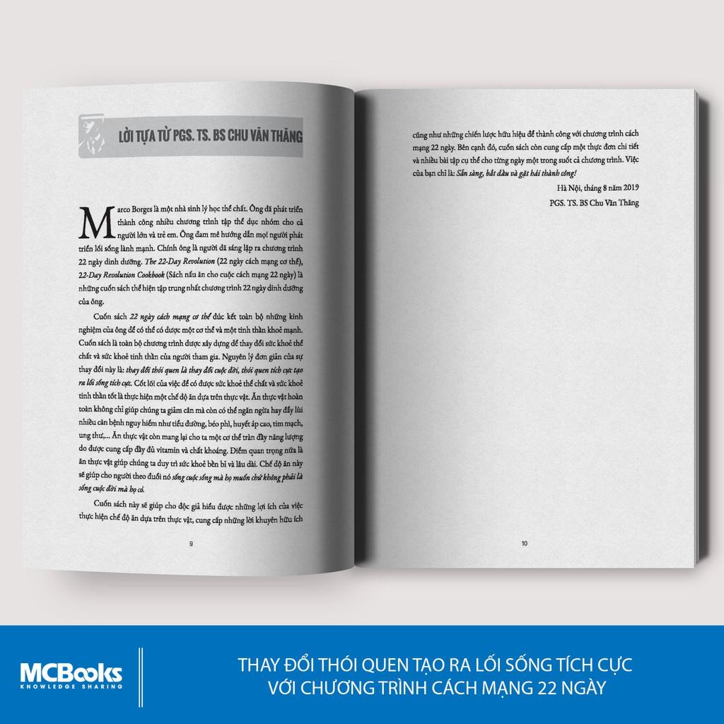 Sách - 22 Ngày Cách Mạng Cơ Thể - MCBooks