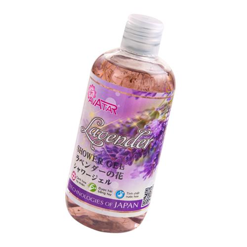 Sữa tắm AVATAR Lavender - Cánh hoa thật cùng tinh chất Oải hương - 500ml