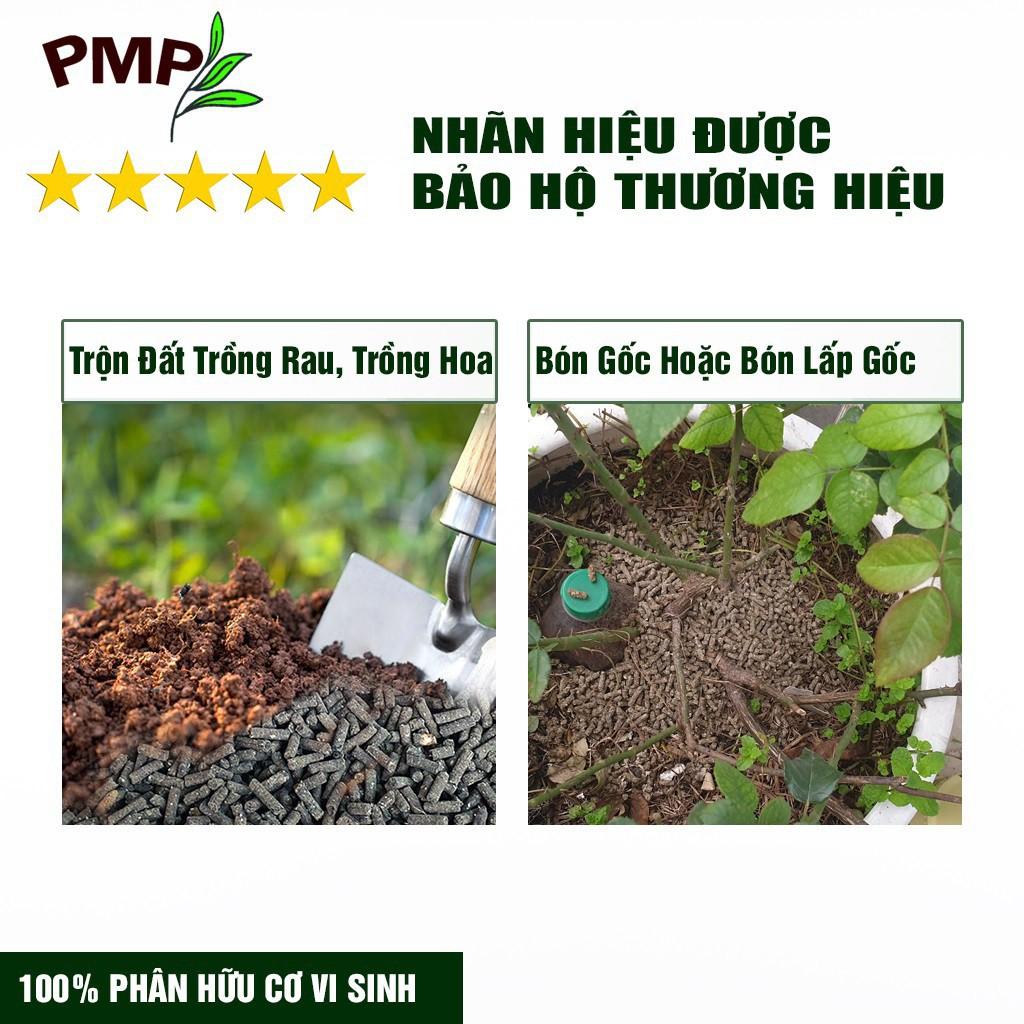 Combo 2 Túi Phân Bón Hữu Cơ Vi Sinh PMP Dạng Viên Nén, Chuyên Dụng Cho Hoa Hồng, Rau Củ Quả Super Probio