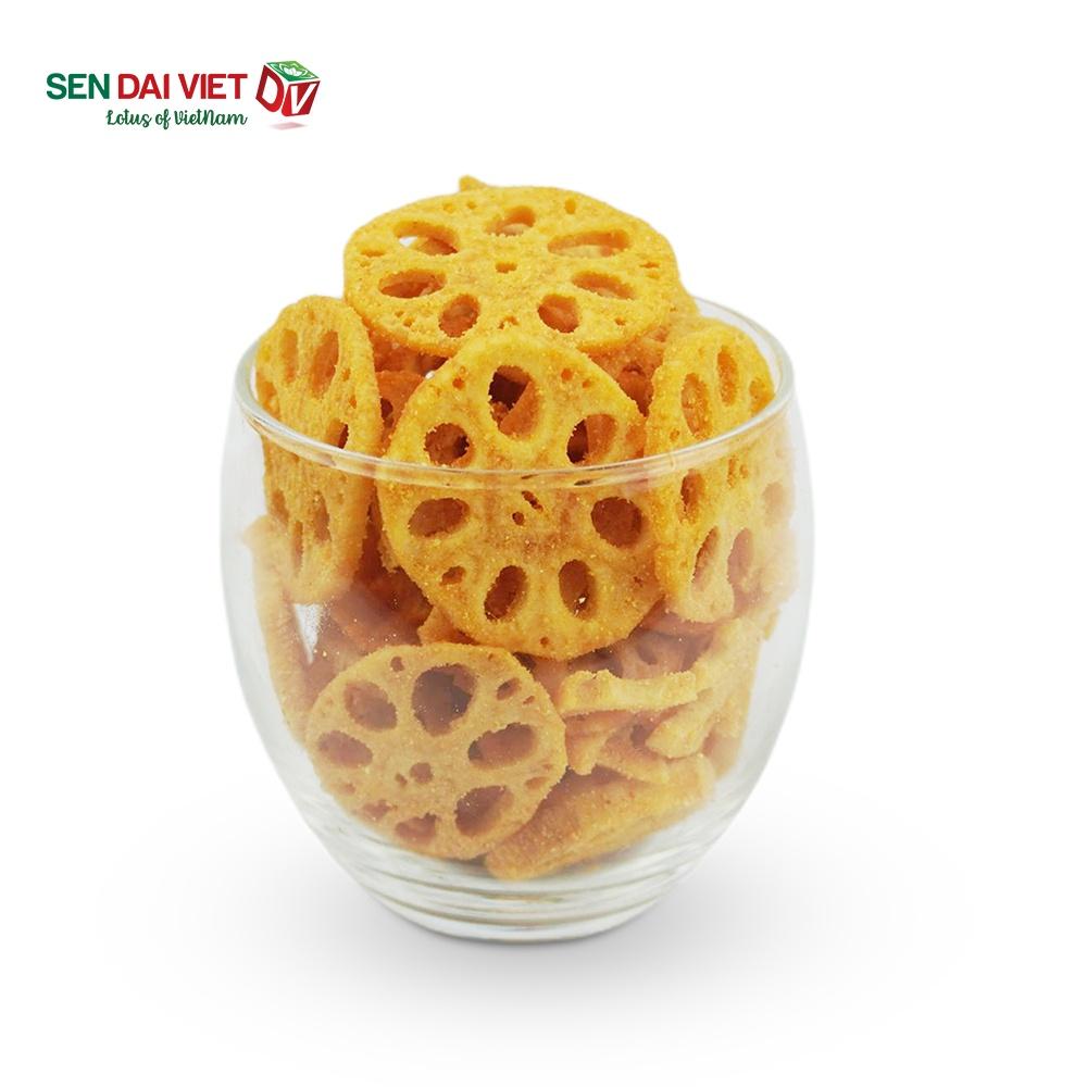 Quà Tặng Dinh Dưỡng Từ Sen- Sen Sấy Vị Wasabi- Vị Cay Bùng Nổ, Kích Thích Vị Giác- Sen Đại Việt- Hộp 140g