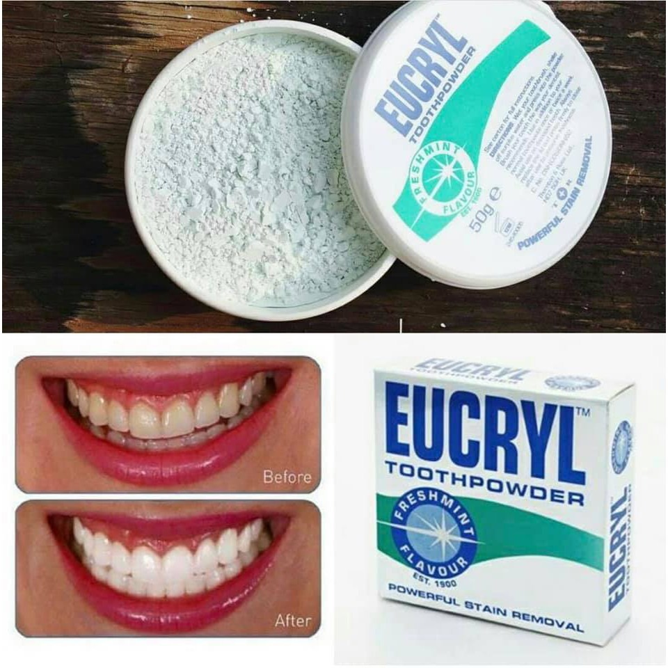 Bột Đánh Răng Tẩy Trắng Eucryl 50g