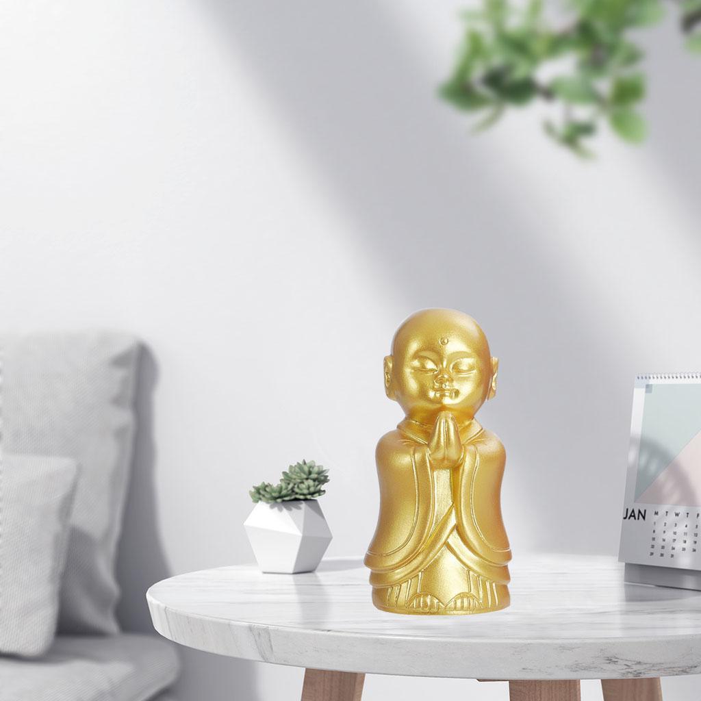 Resin Buddha Statue Ornament Meditation for Office Decor