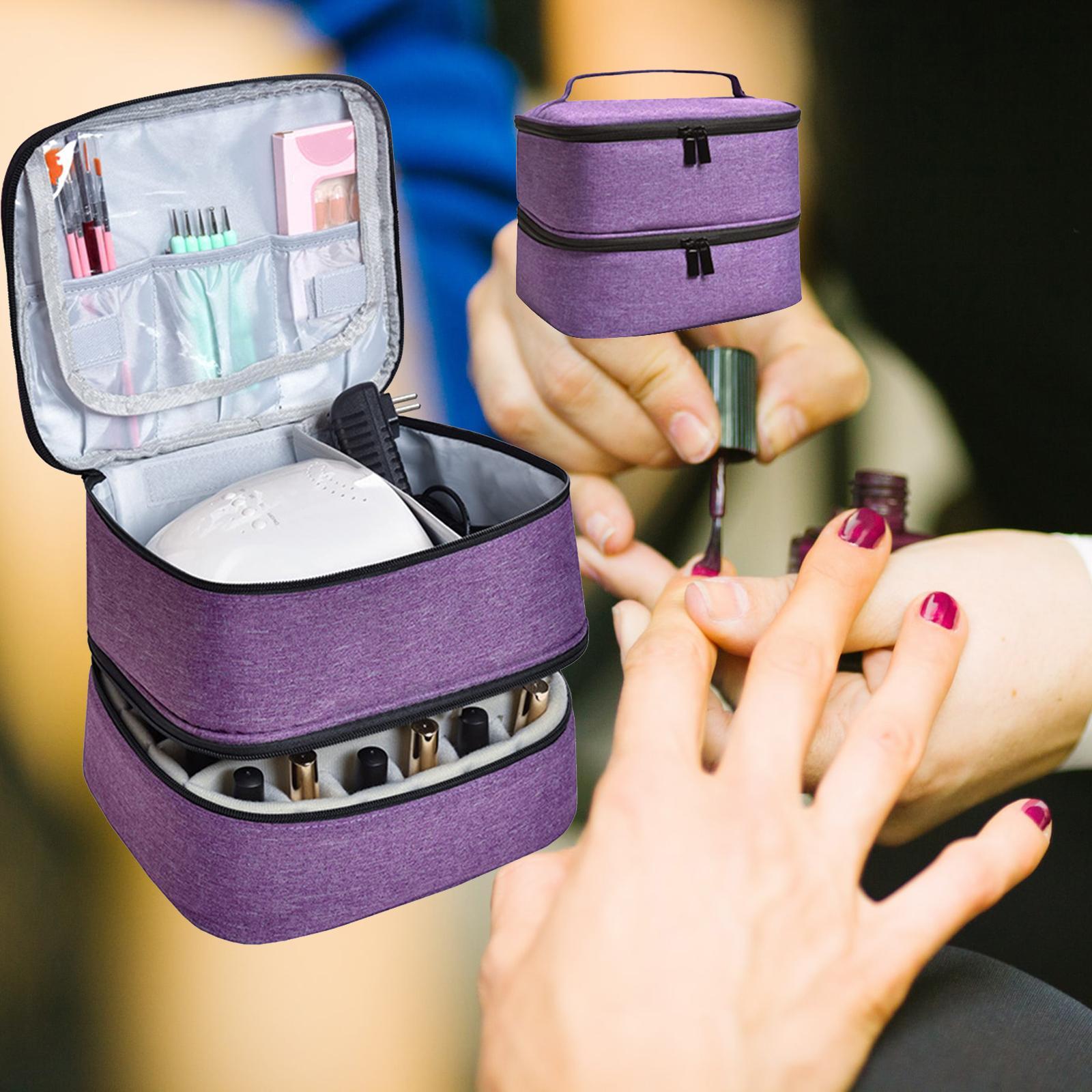 Nail Storage Bag Handbag Convenient for Manicure Accessories Carrying Case Cosmetic Bag