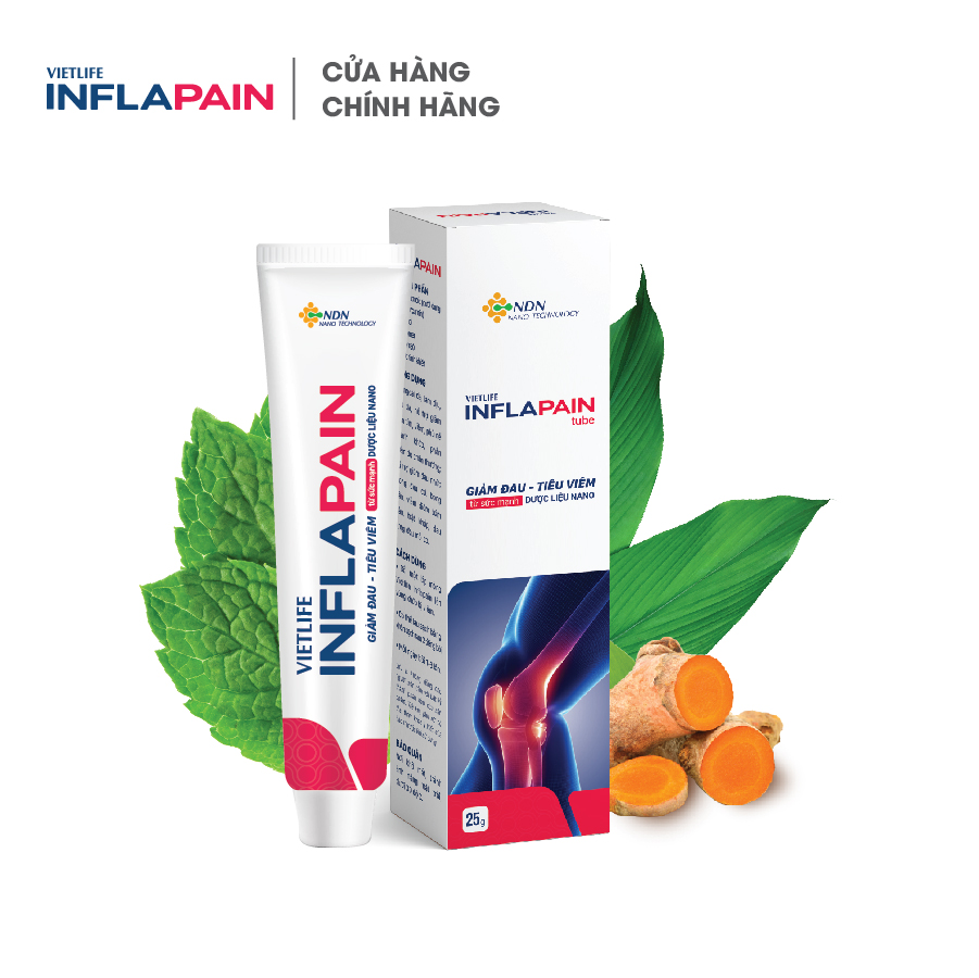 Vietlife Inflapain 25g - GEL bôi hỗ trợ đẩy lùi đau nhức xương khớp