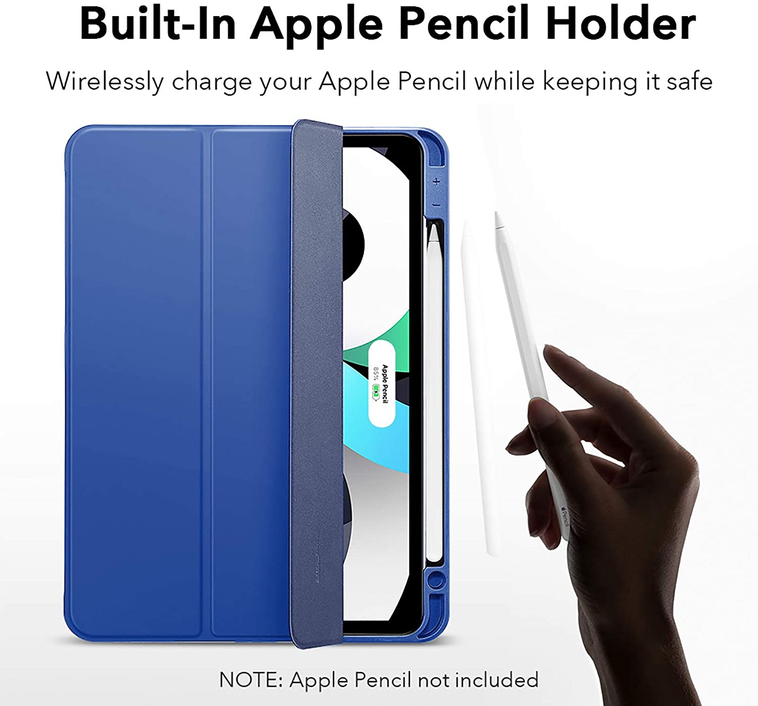 Bao da cho iPad Air 4 2020 10.9 Inch ESR Rebound Pencil Case - Hàng Nhập Khẩu
