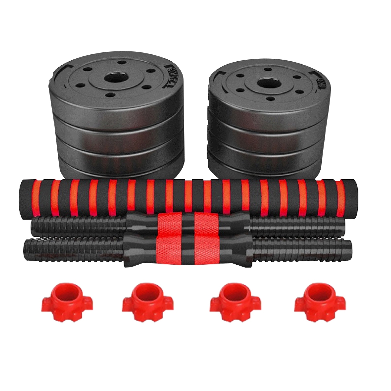 BỘ ĐÔI TẠ 30KG BG Tạ Tập Tay Đa Năng Điều Chỉnh 2 in 1 Kết Hợp Tạ Đẩy