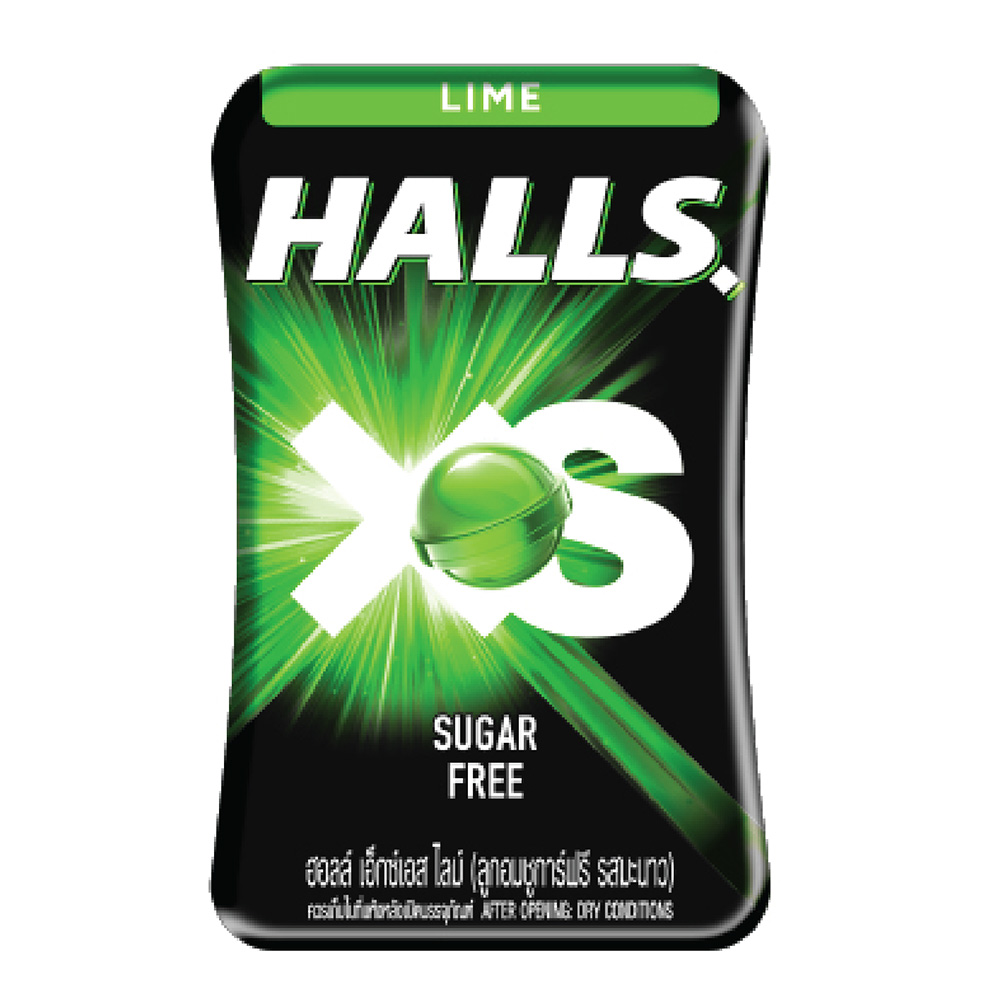 [Mua 4 Tặng 1] Combo 4 Hộp Kẹo Ngậm Không Đường Halls XS Vị Chanh 4x13.8g