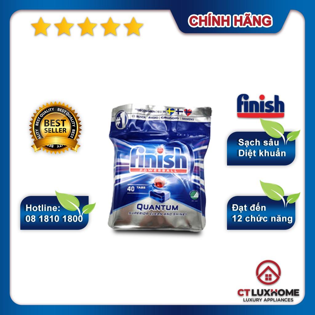 Viên rửa chén bát Finish Quantum 40 viên - Hàng chính hãng
