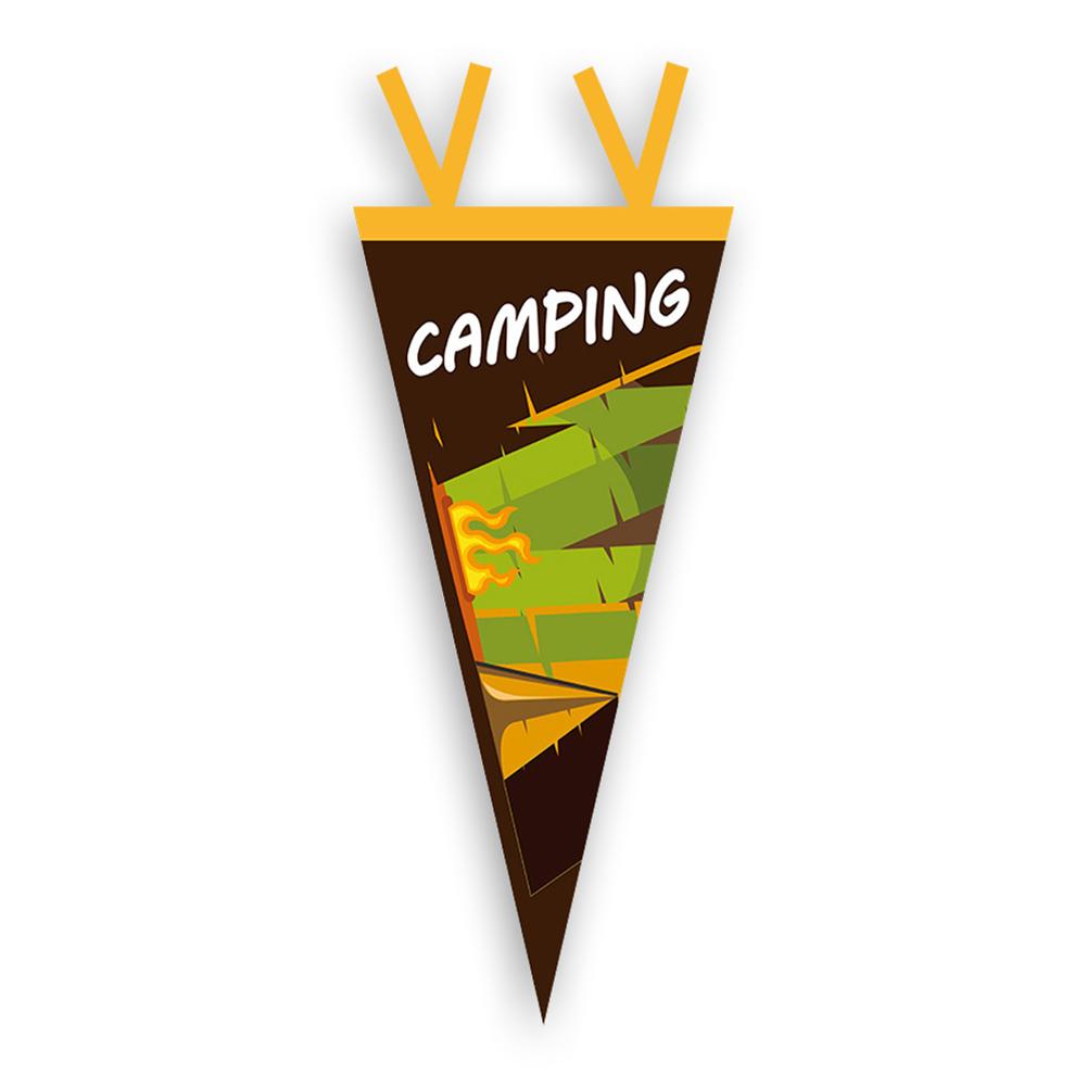 Outdoor Camp Flag Pennant Camping Equipment Camping Tent Flag Decoration Triangular Bunting Picnic Home Party Tent Flag