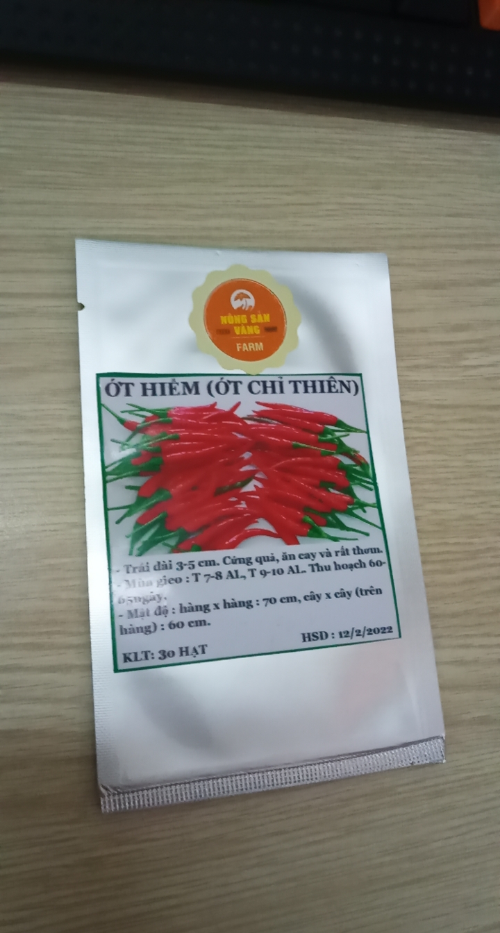 Hạt giống Ớt Hiểm - Nông Sản Vàng