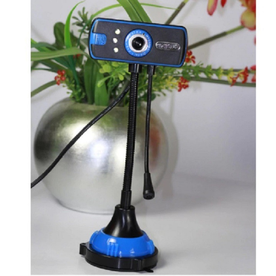 Webcam chân cao có Mic hỗ trợ 3 đèn- Hàng nhập khẩu