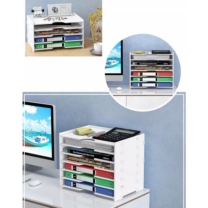 Kệ tài liệu 7 tầng FILE ORGANIZER WHITE - Home and Garden