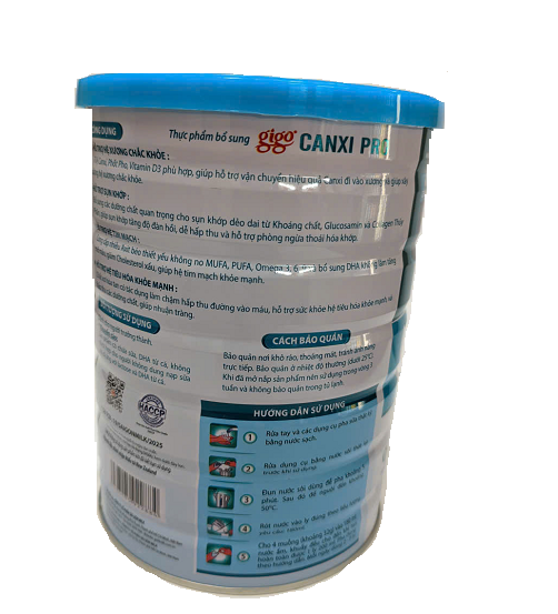 (Date T8/2027)Sữa Bột Gigo Canxi Pro 900g - Bổ Sung Canxi, Hỗ Trợ Xương Khớp, DHA, Collagen