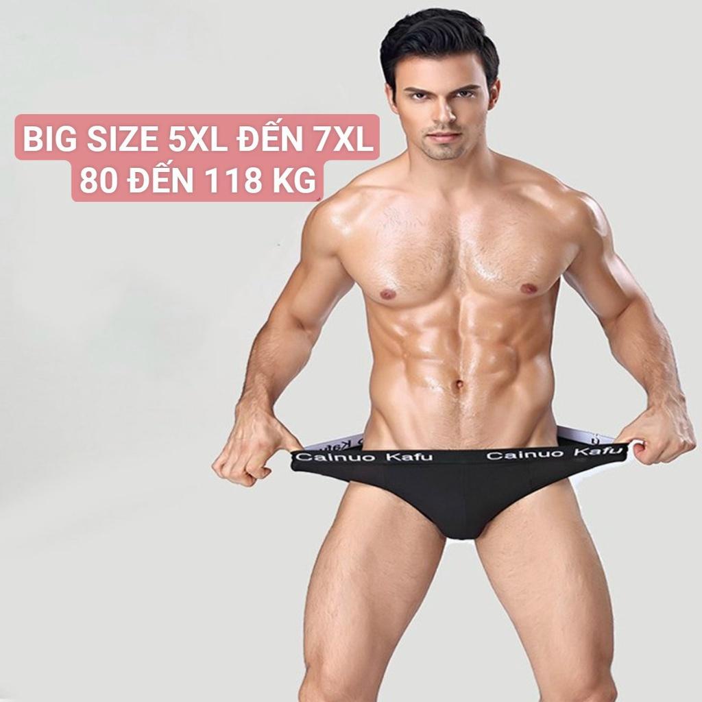 Hình ảnh Quần lót nam tam giác big size cotton cao cấp mềm mịn cỡ to 5XL ĐẾN 7XL (80 đến 118 kg) mát mẻ - thoáng khí co giản tốt