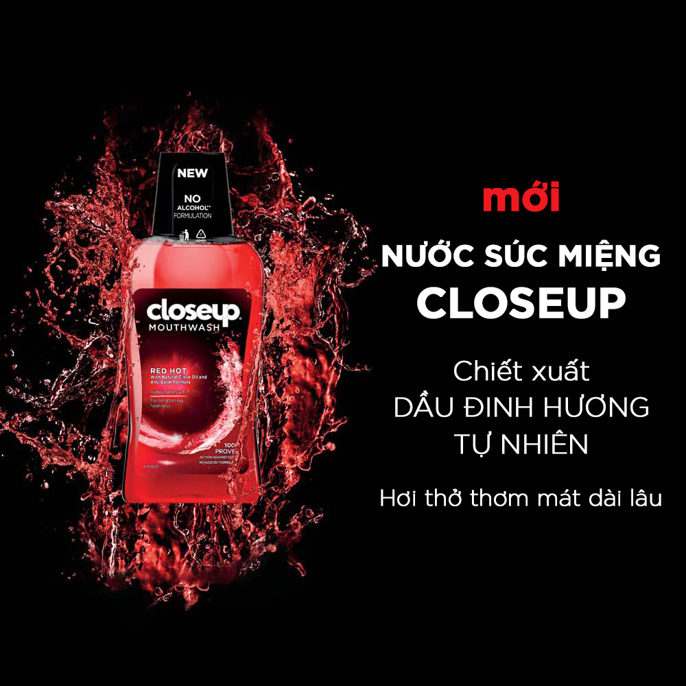 Nước súc miệng CloseUp Red Hot 300ml