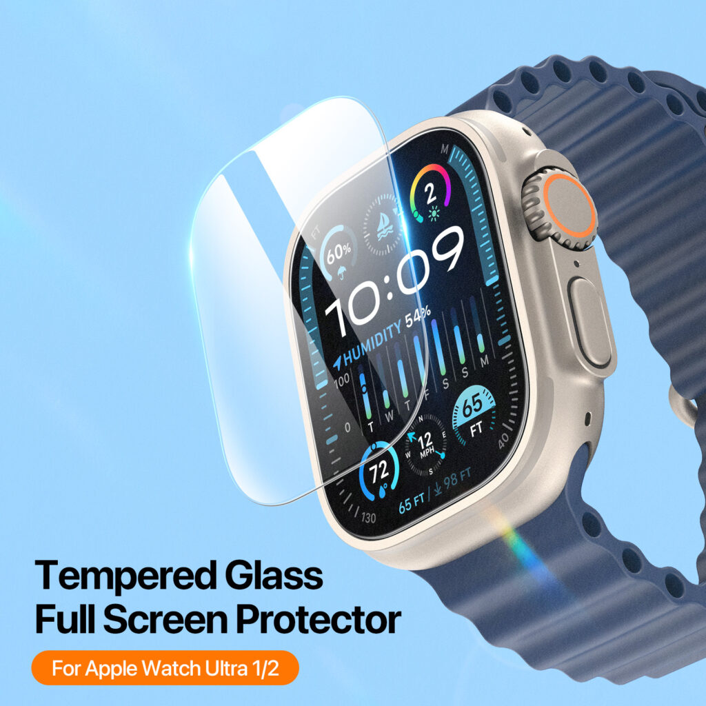 Miếng Dán Cường Lực Dux Ducis Eapa Series Tempered Glass Screen Dành Cho Apple Watch Ultra 2/ Ultra Full màn_ Hàng chính hãng