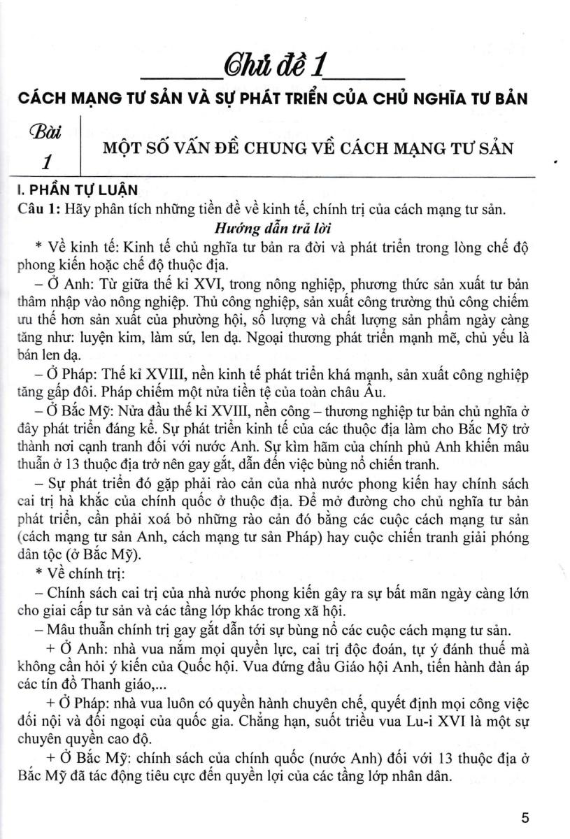 Trả Lời Câu Hỏi Lịch Sử 11 - Tự Luận Và Trắc Nghiệm _HA