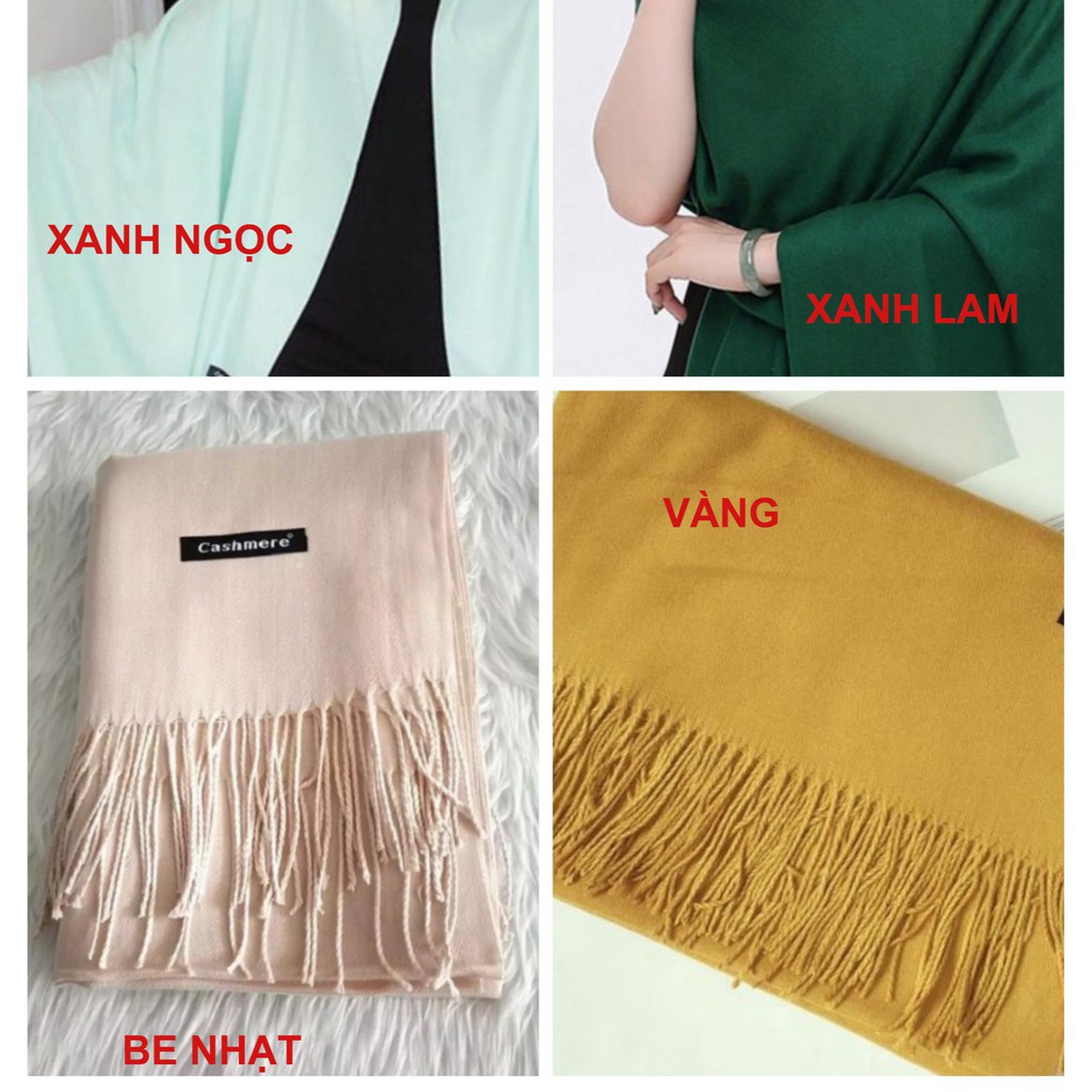 Khăn choàng cổ cashmere hàng đẹp chipxinhxk