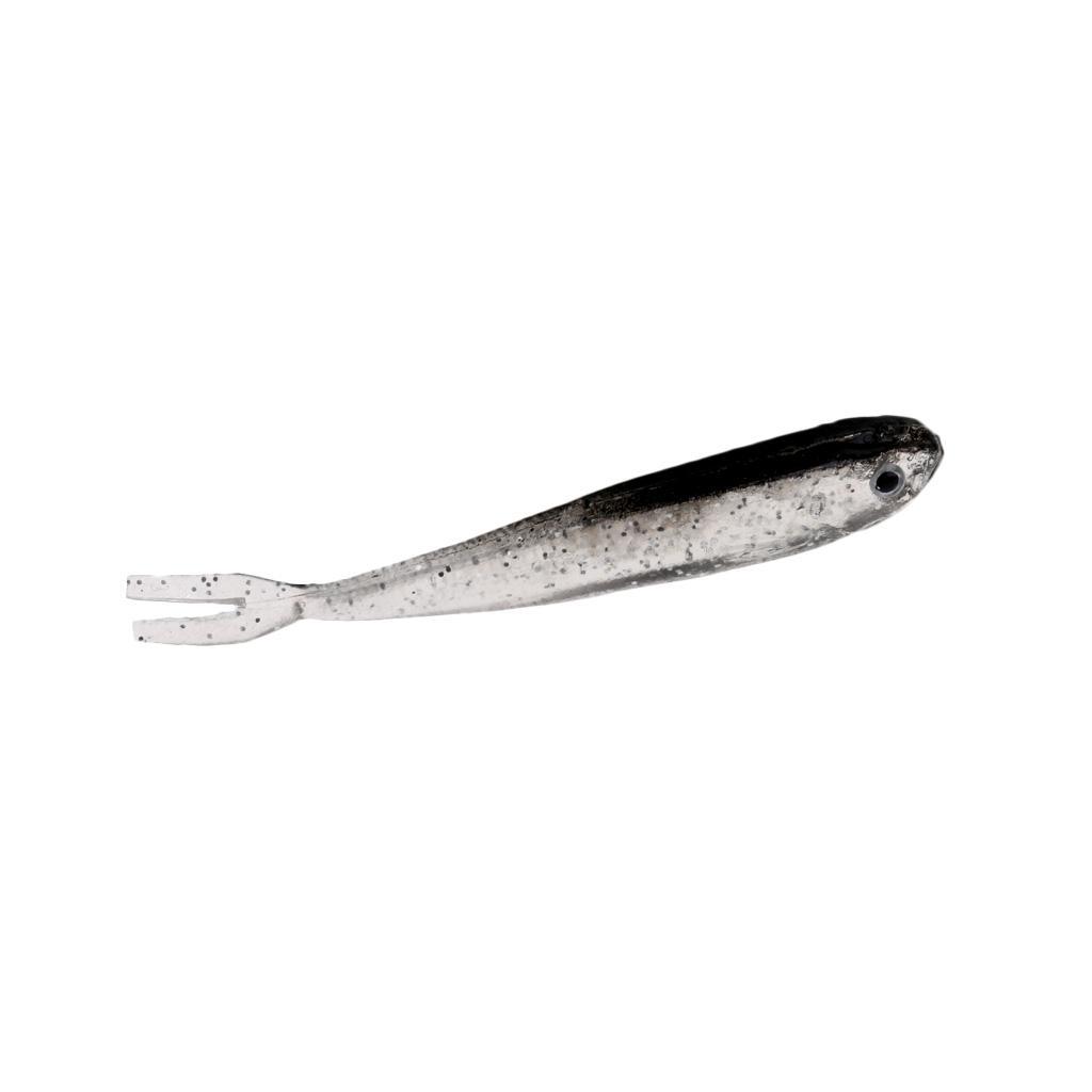 Black Soft Plastic Lure Tiddler Bait Bionic Bait Minnow Artificial Bait