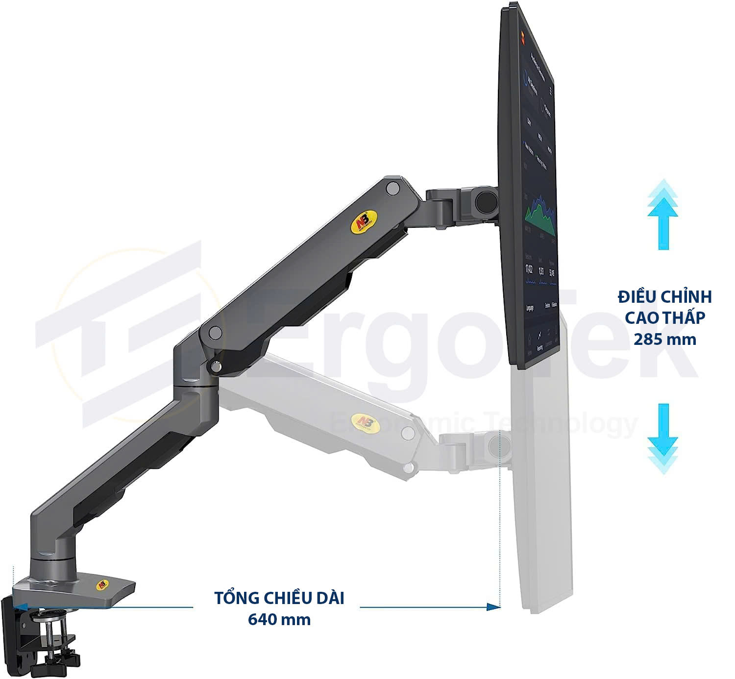 giá treo màn hình máy tính North Bayou G60 (27 – 45 inch) HÀNG CHÍNH HÃNG