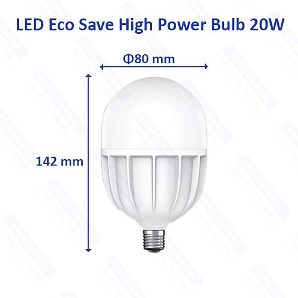 Bóng OPPLE LED Bulb Trụ Eco Save E27 - Hiệu suất sáng cao 100lm/W, tuổi thọ lên đến 20.000 giờ