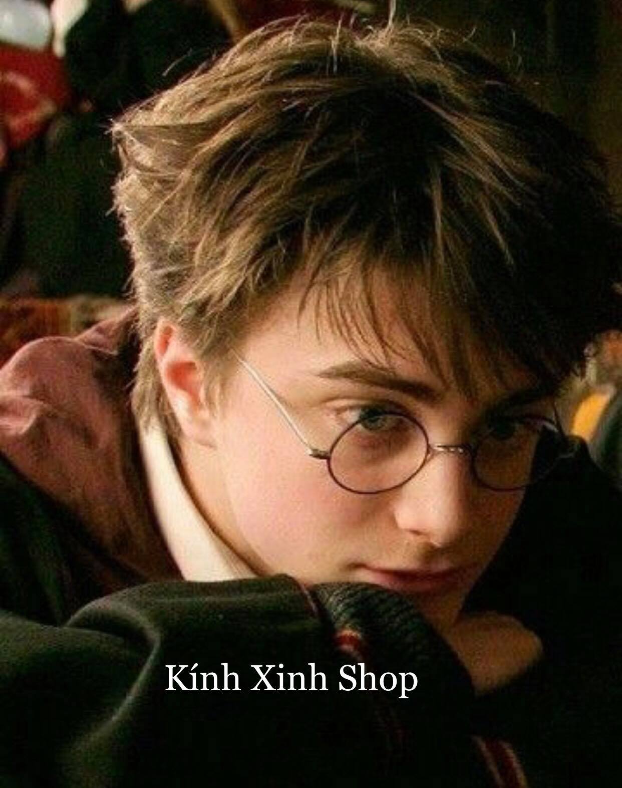 Gọng Kính Nam Nữ Mắt Tròn Kim Loại Form Nhỏ Mini