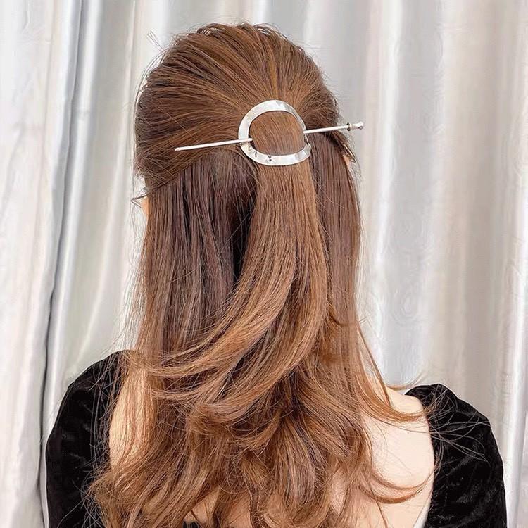KẸP TÓC KIM LOẠI PHỐI TRÂM CÀI SIÊU SANG HOT TREND Tatitava