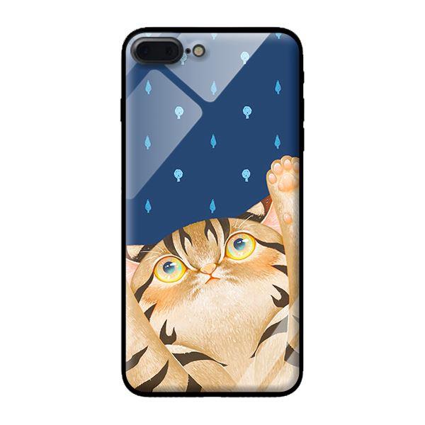 Ốp kính cường lực cho iPhone 7 Plus Mèo Xanh - Hàng chính hãng