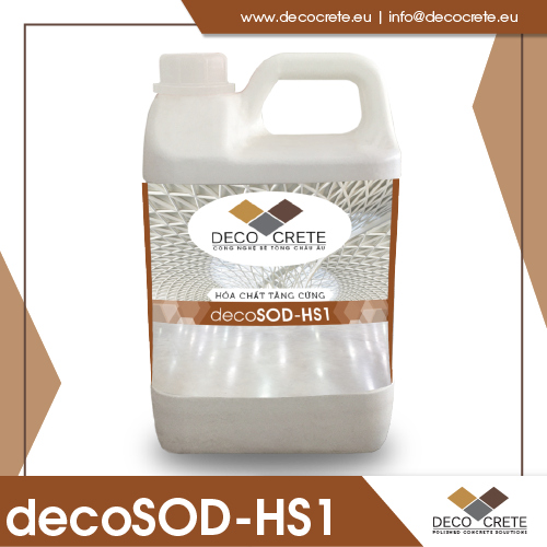 decoSOD-HS1 - Hoá chất Tăng Cứng sàn bê tông công nghệ sodium silicate DECO CRETE