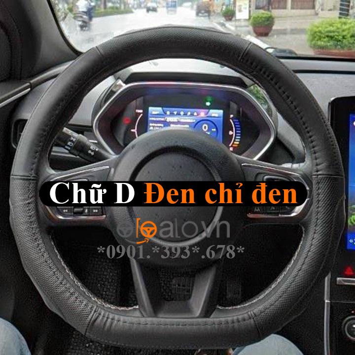 Bọc vô lăng D cut xe ô tô Dongfeng S50 volang Dcut da cao cấp - OTOALO - Da và cacbon