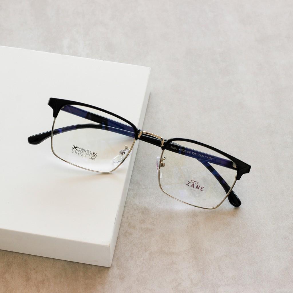Gọng cận nam, tròng kính đổi màu, chống ánh sáng xanh, gọng kính vuông mã Z5201-2723