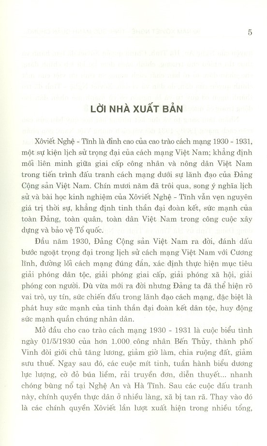 90 Năm Xô Viết Nghệ – Tĩnh Sức Mạnh Quần Chúng Làm Nên Lịch Sử