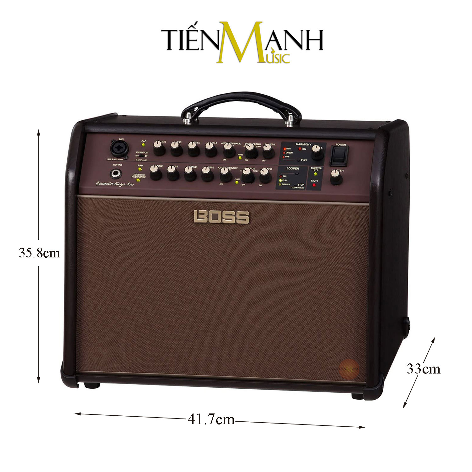 Amply Boss ACS Pro - Ampli Hát Cho Ca Sỹ, Đàn Guitar &amp; Nhạc Cụ Mộc Acoustic Singer Amplifier Hàng Chính Hãng