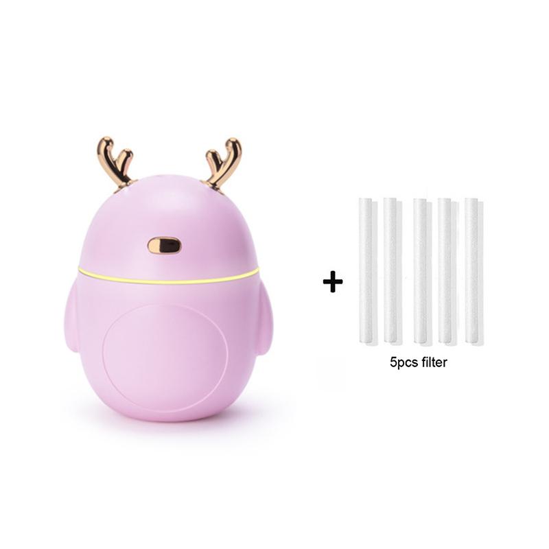 Máy tạo ẩm không khí mini 320ml, máy khuếch tán tinh dầu dễ thương, máy khuếch tán hương thơm phòng USB, máy phun sương siêu âm cho văn phòng gia đình