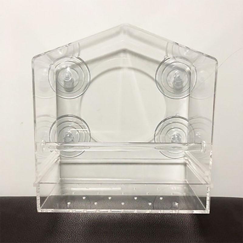 Cửa Sổ Cho Chim Ăn, 1 Cái Cửa Sổ Ngoài Trời Cho Chim Ăn, Trong Suốt Với Khay Có Thể Tháo Rời Máy Cho Chim Cho Chim Sẻ, Chim Hoang Dã