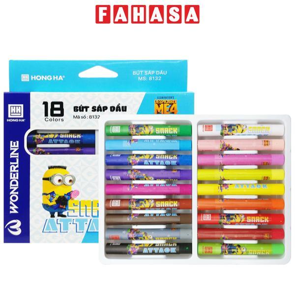 Hộp 18 Bút Sáp Dầu Minions - Hồng Hà 8132