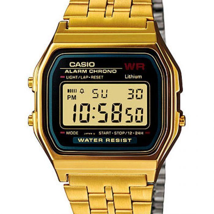 Đồng hồ điện tử Casio chính hãng A159, dây kim loại