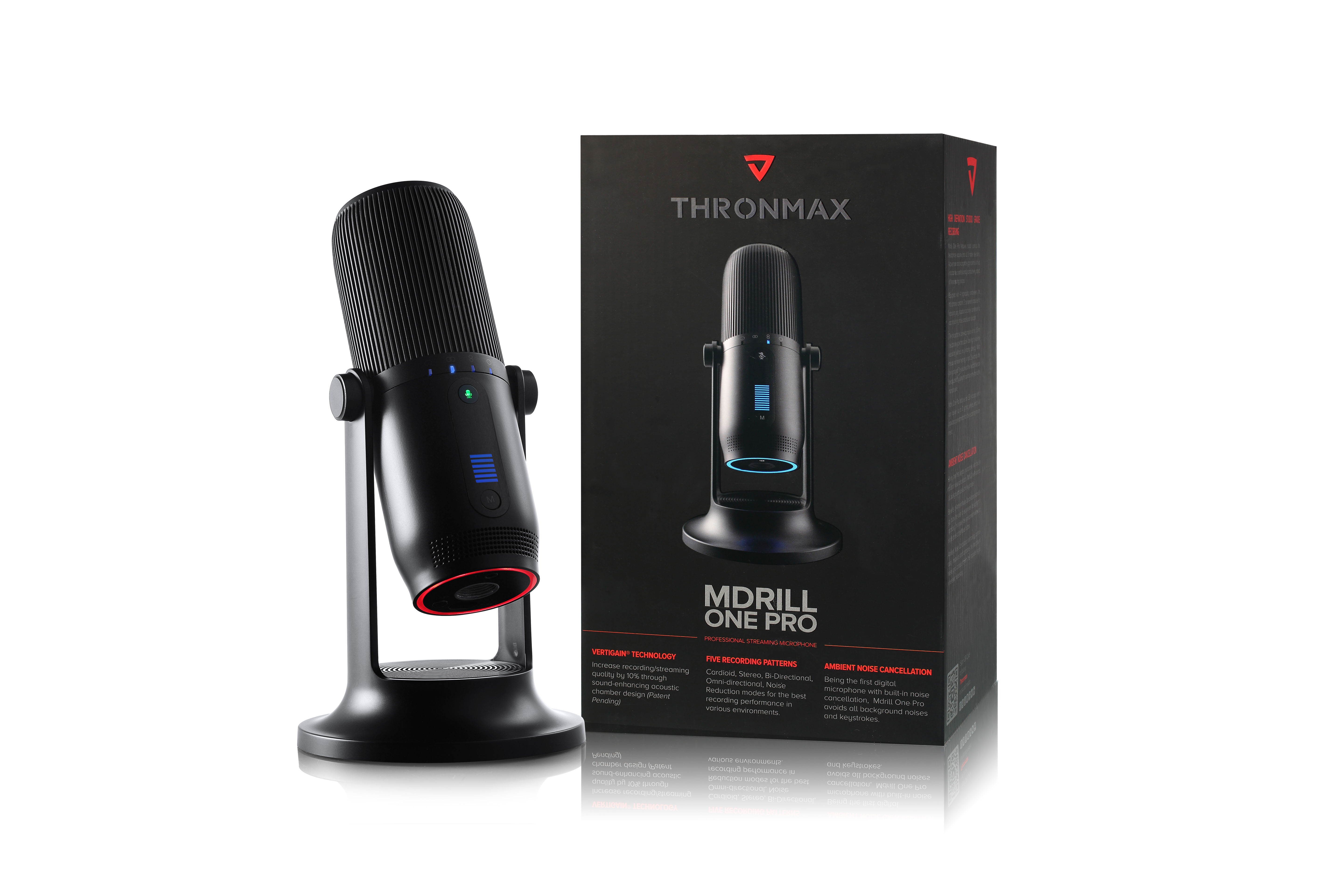 Microphone Thronmax Mdrill One M2 48kHz Jet Black / Slate Grey - Hàng chính hãng