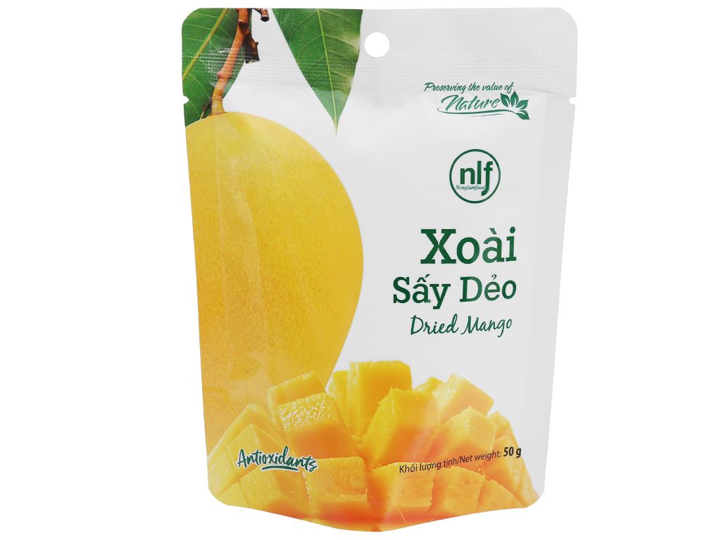 Xoài sấy dẻo 50g healthy trái cây sấy dẻo giảm cân ăn kiêng bổ sung các chất cho cơ thể