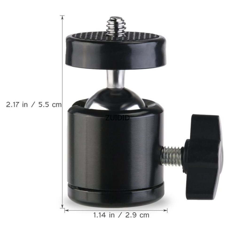 1/2/3PCS 1/4 "Bộ điều hợp vít Universal Mini SHOAD BOOTHEADHEAD 360 LOẠI ĐẦU DSLR DSLR TIÊU CHUẨN DSLR ĐẦU