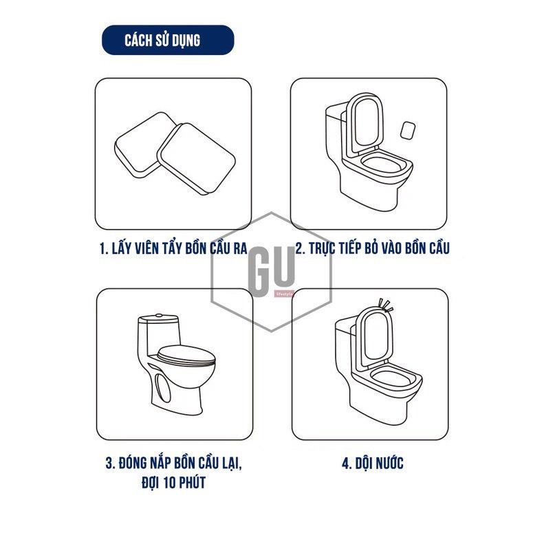 Hộp 12 Viên Thả Bồn Cầu Hương Nước Hoa Chanel Hot 2022,Gốc Thực Vật Hữu Cơ, Tẩy Toilet Khử Mùi, Diệt Khuẩn An Toàn