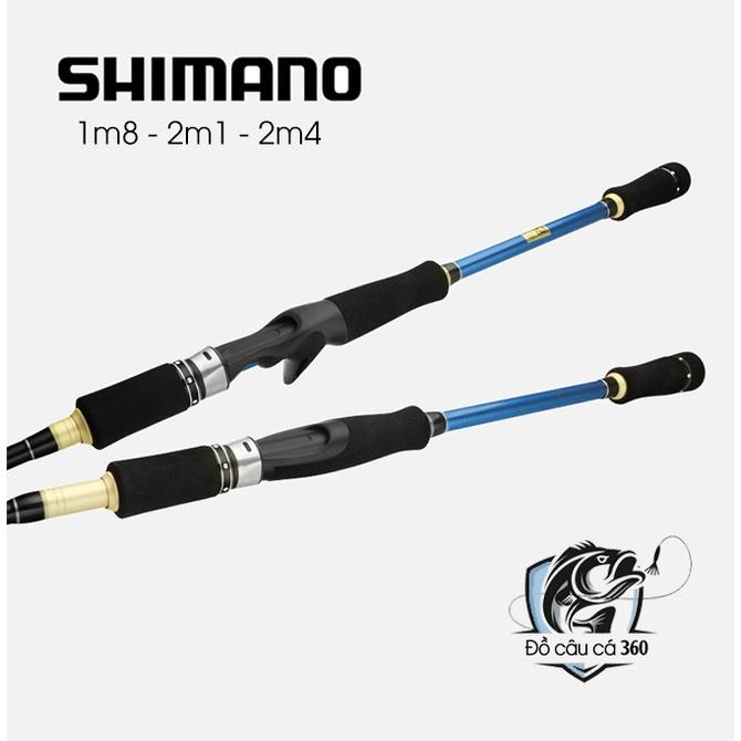 Cần Câu Máy SHIMANO 2 Khúc Cần Câu Lure Ngọn M-MH Cần Máy Đứng Và Máy Ngang