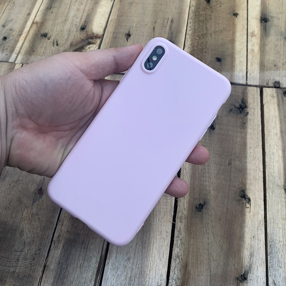 Ốp lưng dẻo mỏng dành cho iPhone X / iPhone XS - Màu hồng
