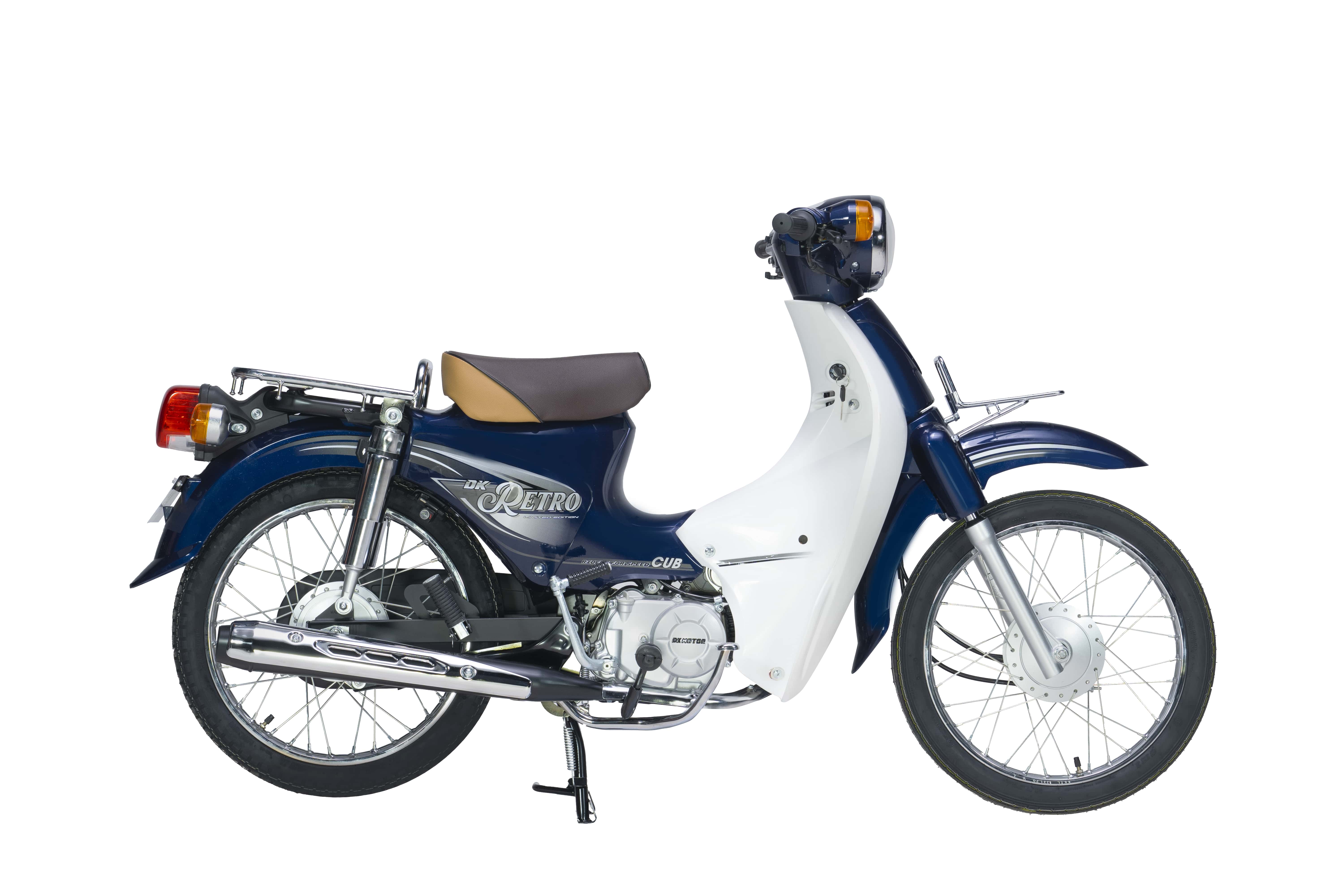 Xe Máy 50cc DK Retro - Màu Xanh Cửu Long