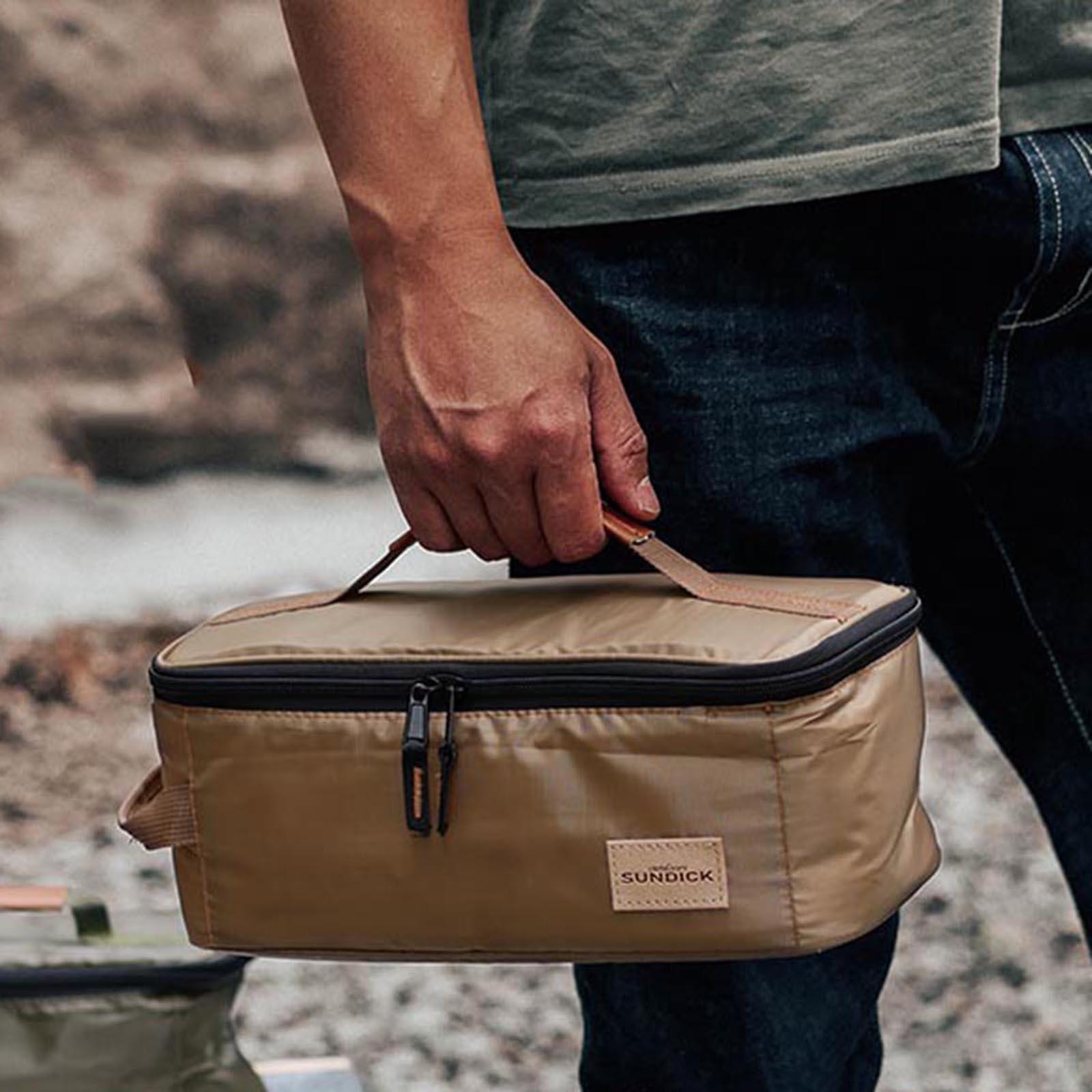 Camping Cookware Storage Bag Handbag Portable Container Case Picnic Bag Tableware Carry Bag for Kitchen Outdoor BBQ Pantry Grill Accessories