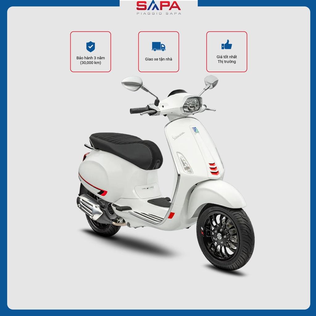 Xe Tay Ga Vespa Sprint S 125 Màu Trắng White Innocenza